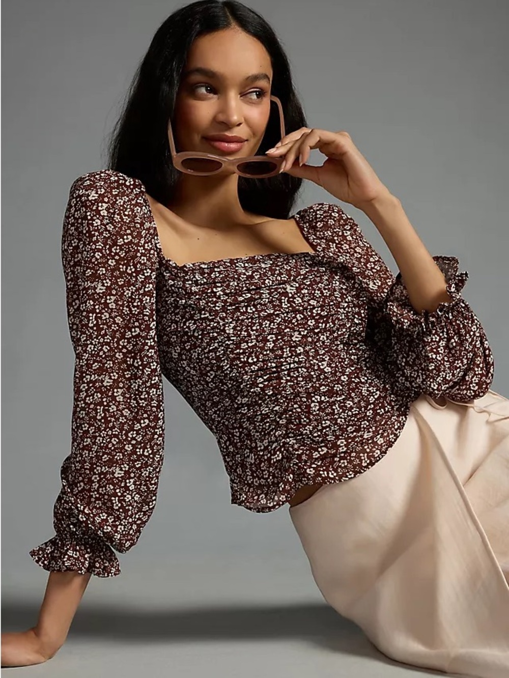 ASTR The Label Tonina Puff-Sleeve Top